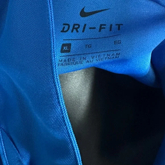 Vibrant Blue Polo Shirt-ladies Nike Dri fit-size XL-#404 - Picture 2 of 2